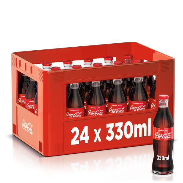 Coca Cola Classic Glas 24x33cl Getraenkelieferung24